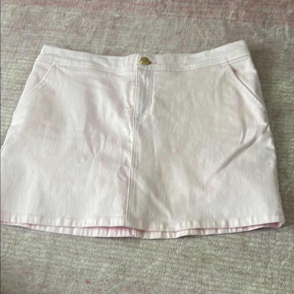 Lilly Pulitzer Colette Denim Skort in Misty Pink